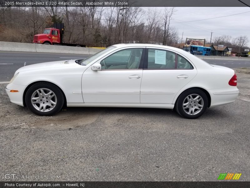 Alabaster White / Stone 2005 Mercedes-Benz E 320 4Matic Sedan