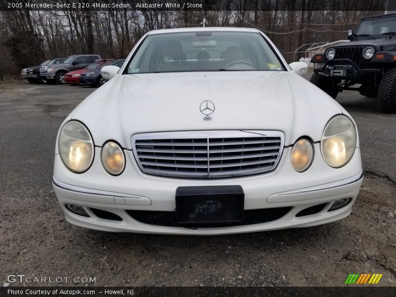 Alabaster White / Stone 2005 Mercedes-Benz E 320 4Matic Sedan