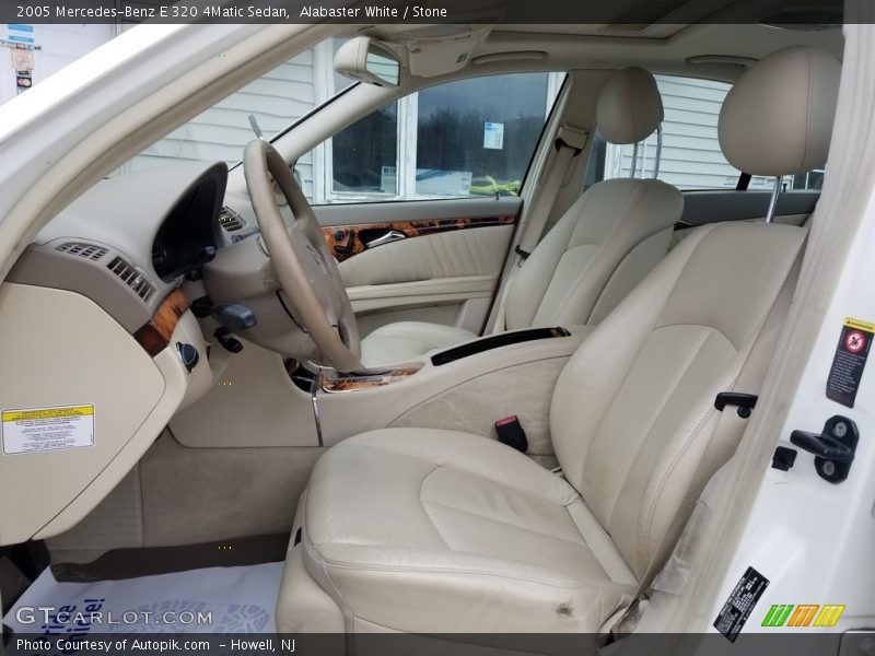 Alabaster White / Stone 2005 Mercedes-Benz E 320 4Matic Sedan