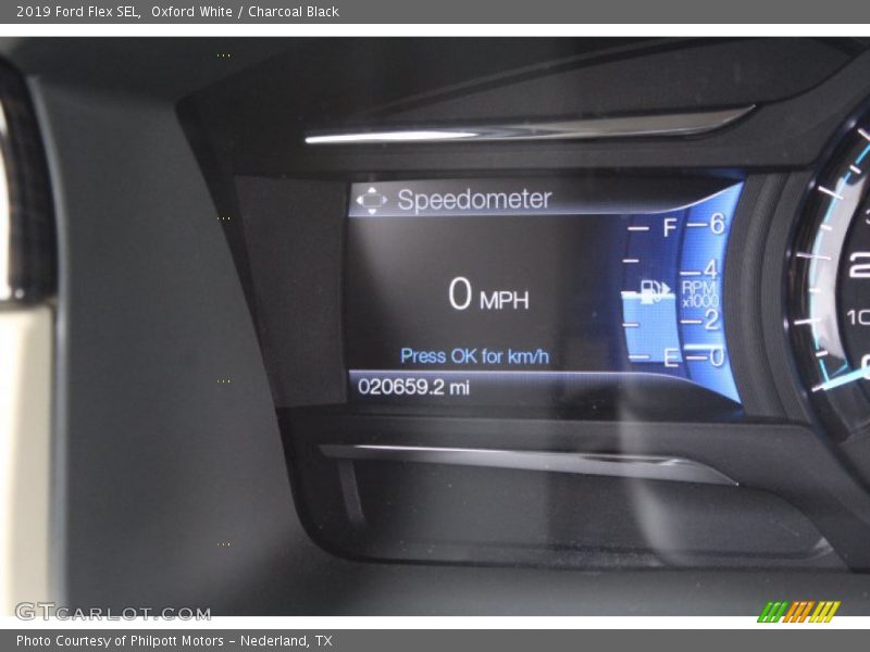 Oxford White / Charcoal Black 2019 Ford Flex SEL