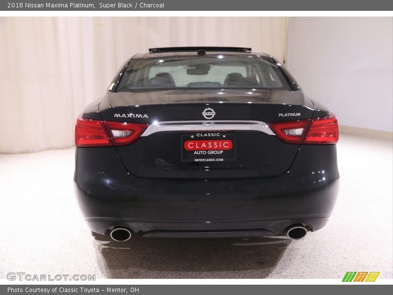 Super Black / Charcoal 2018 Nissan Maxima Platinum