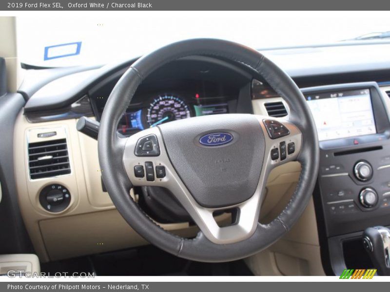 Oxford White / Charcoal Black 2019 Ford Flex SEL
