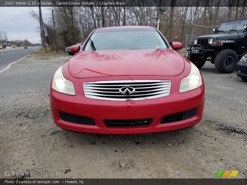 Garnet Ember Metallic / Graphite Black 2007 Infiniti G 35 x Sedan