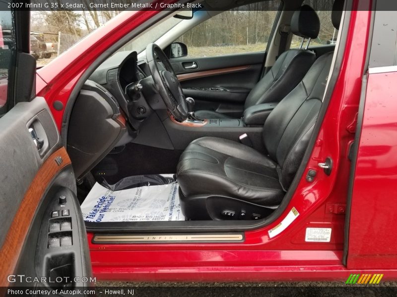 Garnet Ember Metallic / Graphite Black 2007 Infiniti G 35 x Sedan