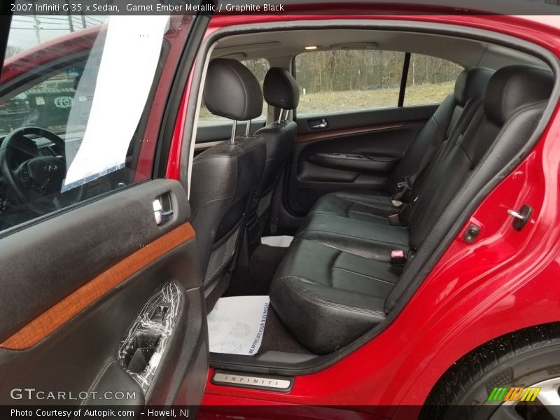 Garnet Ember Metallic / Graphite Black 2007 Infiniti G 35 x Sedan