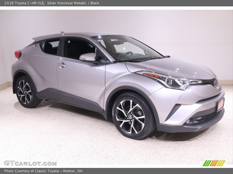 Silver Knockout Metallic / Black 2018 Toyota C-HR XLE