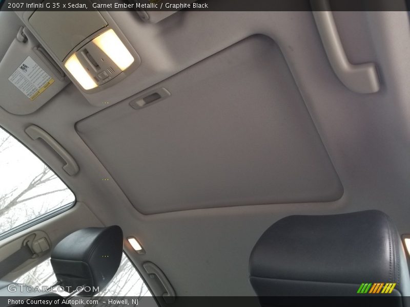 Garnet Ember Metallic / Graphite Black 2007 Infiniti G 35 x Sedan