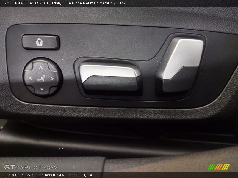 Blue Ridge Mountain Metallic / Black 2021 BMW 3 Series 330e Sedan