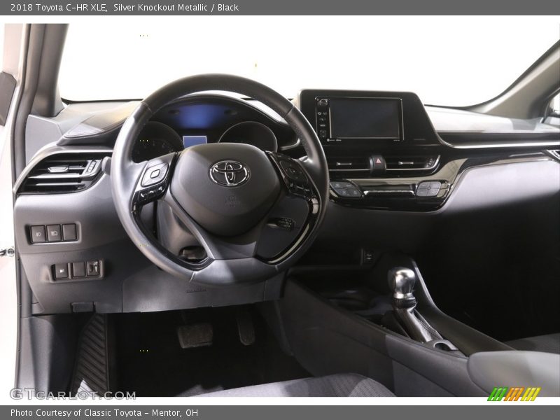 Silver Knockout Metallic / Black 2018 Toyota C-HR XLE