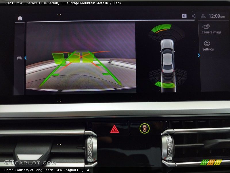 Blue Ridge Mountain Metallic / Black 2021 BMW 3 Series 330e Sedan