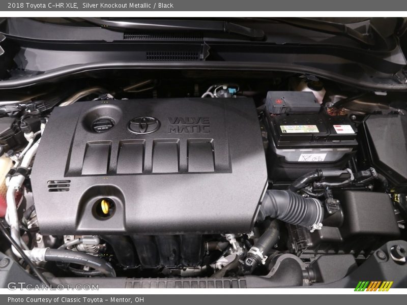 Silver Knockout Metallic / Black 2018 Toyota C-HR XLE