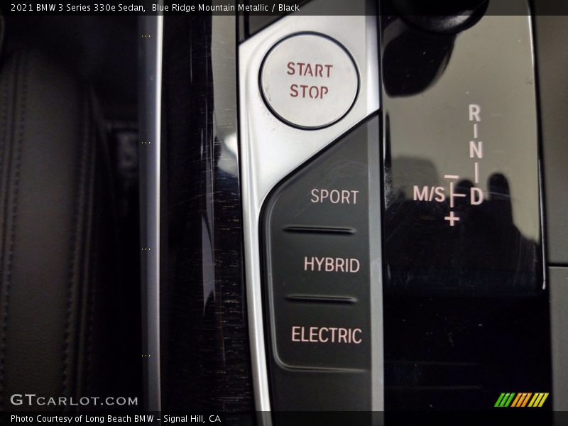 Blue Ridge Mountain Metallic / Black 2021 BMW 3 Series 330e Sedan