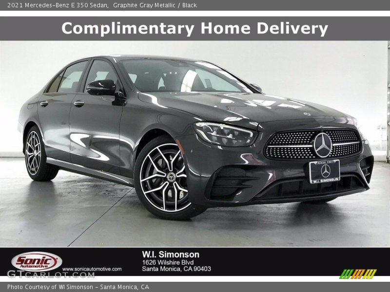 Graphite Gray Metallic / Black 2021 Mercedes-Benz E 350 Sedan