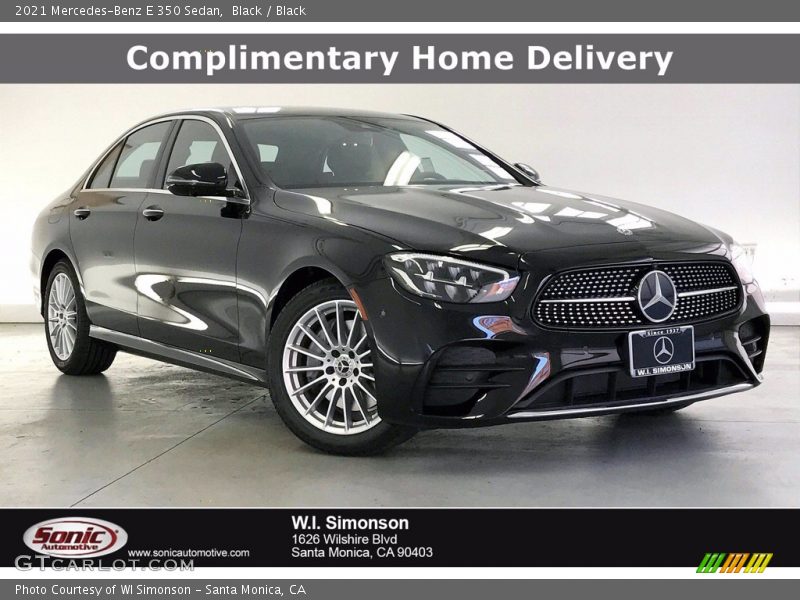 Black / Black 2021 Mercedes-Benz E 350 Sedan