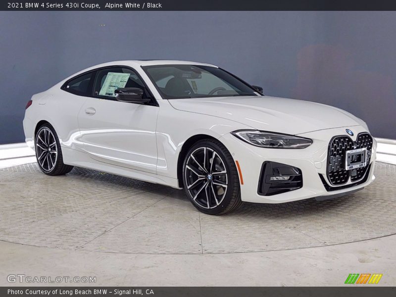 Alpine White / Black 2021 BMW 4 Series 430i Coupe