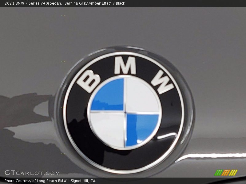 Bernina Gray Amber Effect / Black 2021 BMW 7 Series 740i Sedan