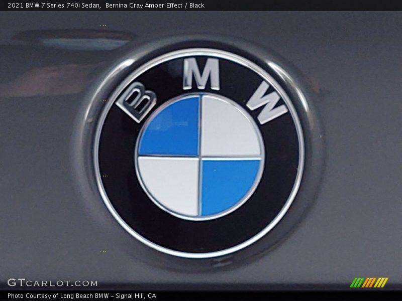 Bernina Gray Amber Effect / Black 2021 BMW 7 Series 740i Sedan