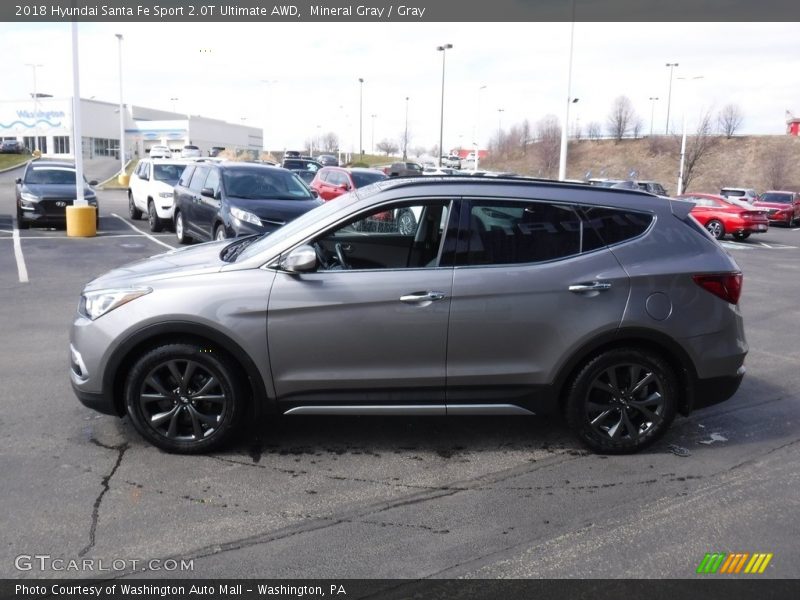 Mineral Gray / Gray 2018 Hyundai Santa Fe Sport 2.0T Ultimate AWD