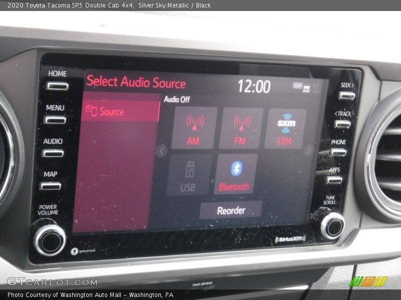 Silver Sky Metallic / Black 2020 Toyota Tacoma SR5 Double Cab 4x4