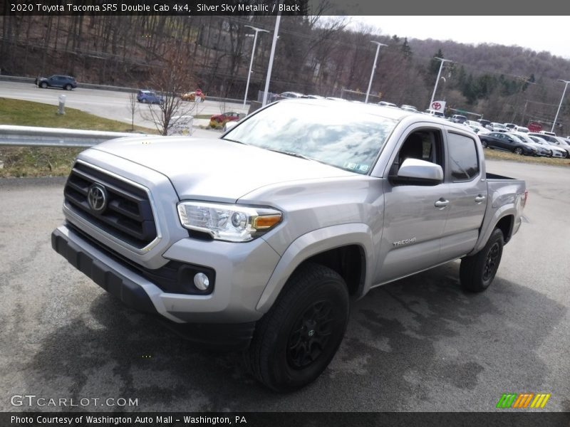 Silver Sky Metallic / Black 2020 Toyota Tacoma SR5 Double Cab 4x4