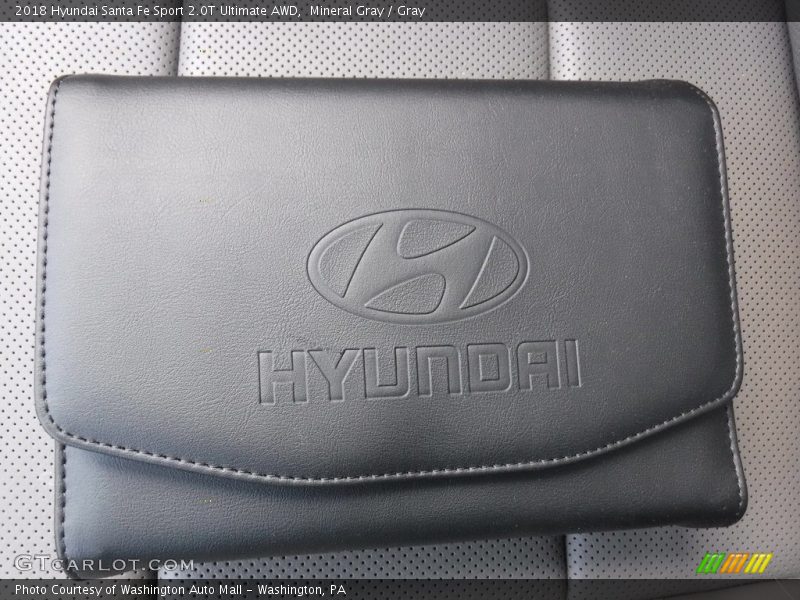 Mineral Gray / Gray 2018 Hyundai Santa Fe Sport 2.0T Ultimate AWD