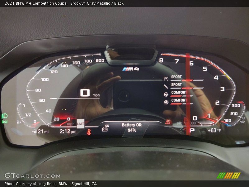  2021 M4 Competition Coupe Competition Coupe Gauges