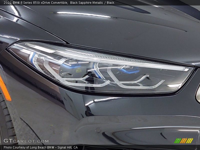 Black Sapphire Metallic / Black 2021 BMW 8 Series 850i xDrive Convertible