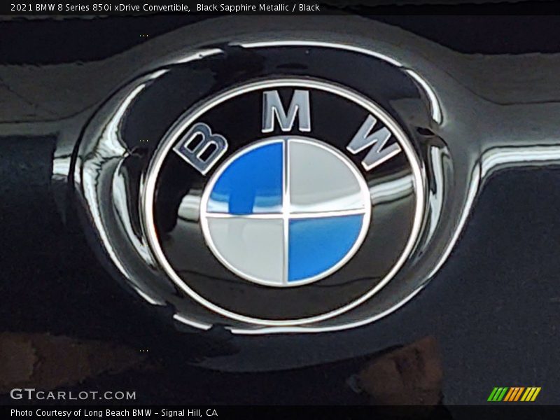 Black Sapphire Metallic / Black 2021 BMW 8 Series 850i xDrive Convertible