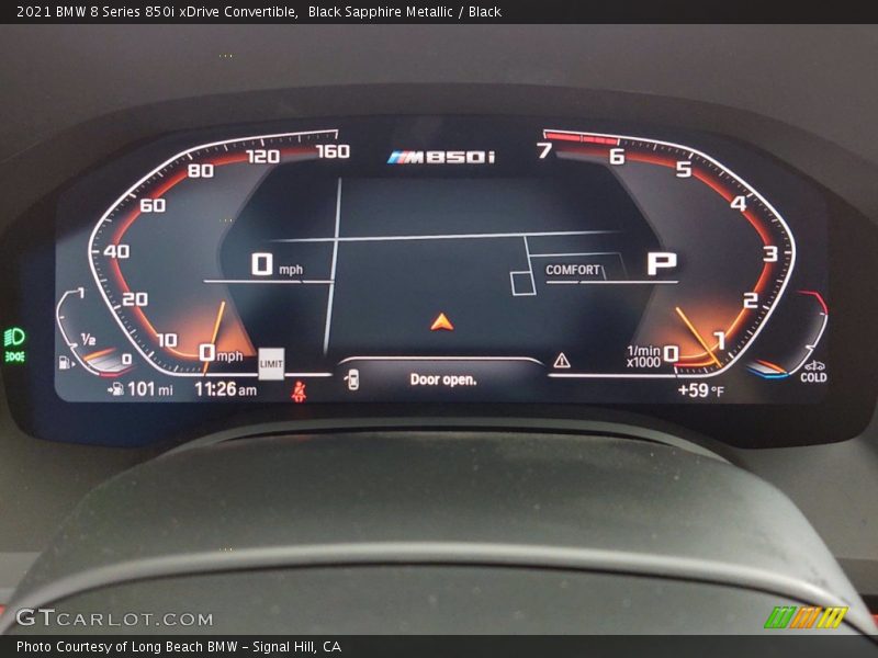  2021 8 Series 850i xDrive Convertible 850i xDrive Convertible Gauges