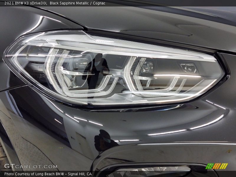 Black Sapphire Metallic / Cognac 2021 BMW X3 sDrive30i