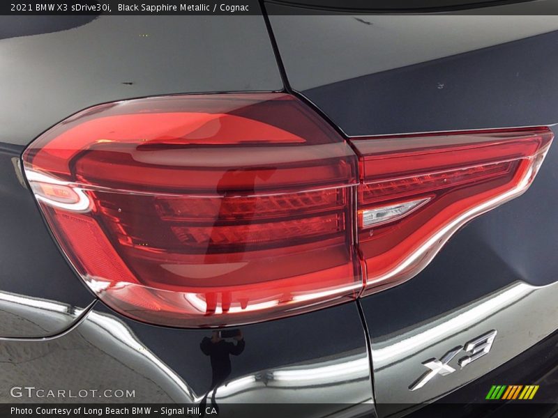 Black Sapphire Metallic / Cognac 2021 BMW X3 sDrive30i