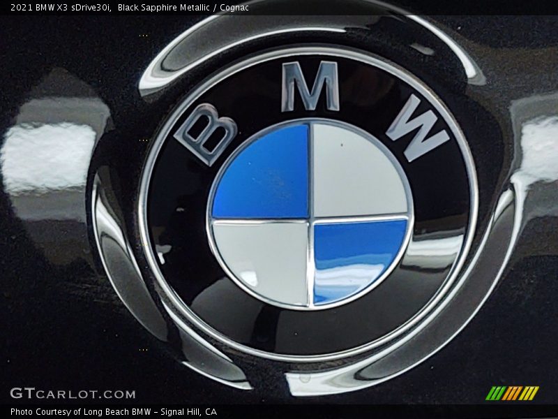 Black Sapphire Metallic / Cognac 2021 BMW X3 sDrive30i