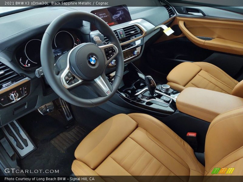  2021 X3 sDrive30i Cognac Interior