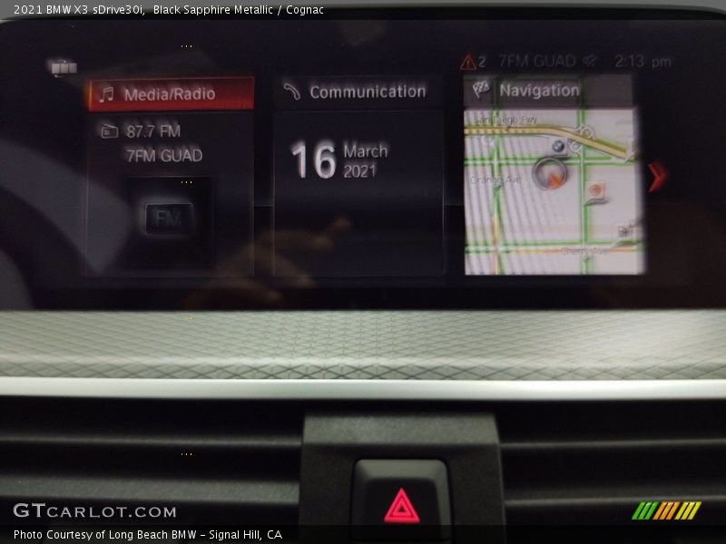 Black Sapphire Metallic / Cognac 2021 BMW X3 sDrive30i