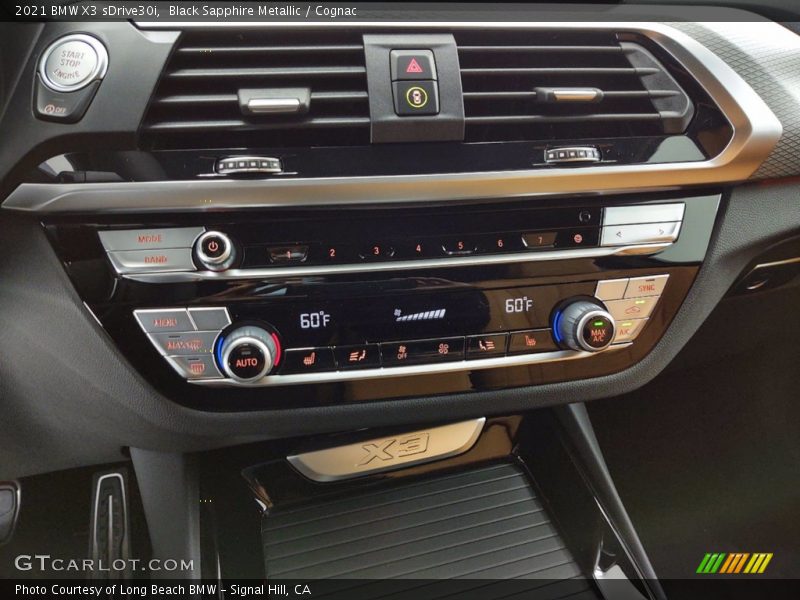 Black Sapphire Metallic / Cognac 2021 BMW X3 sDrive30i