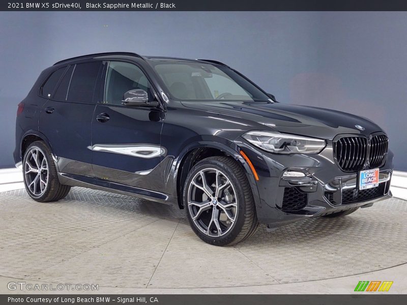 Black Sapphire Metallic / Black 2021 BMW X5 sDrive40i