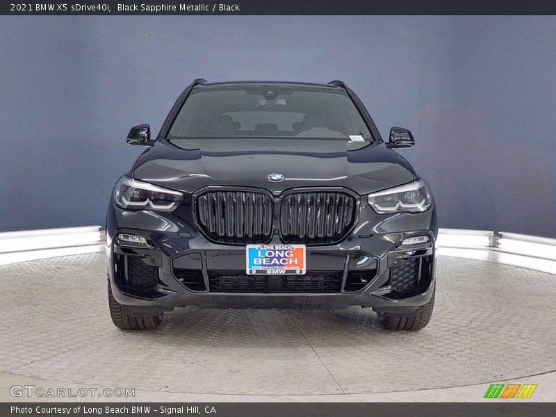 Black Sapphire Metallic / Black 2021 BMW X5 sDrive40i