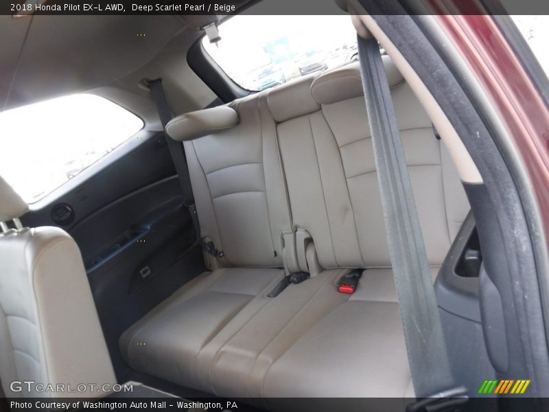 Deep Scarlet Pearl / Beige 2018 Honda Pilot EX-L AWD