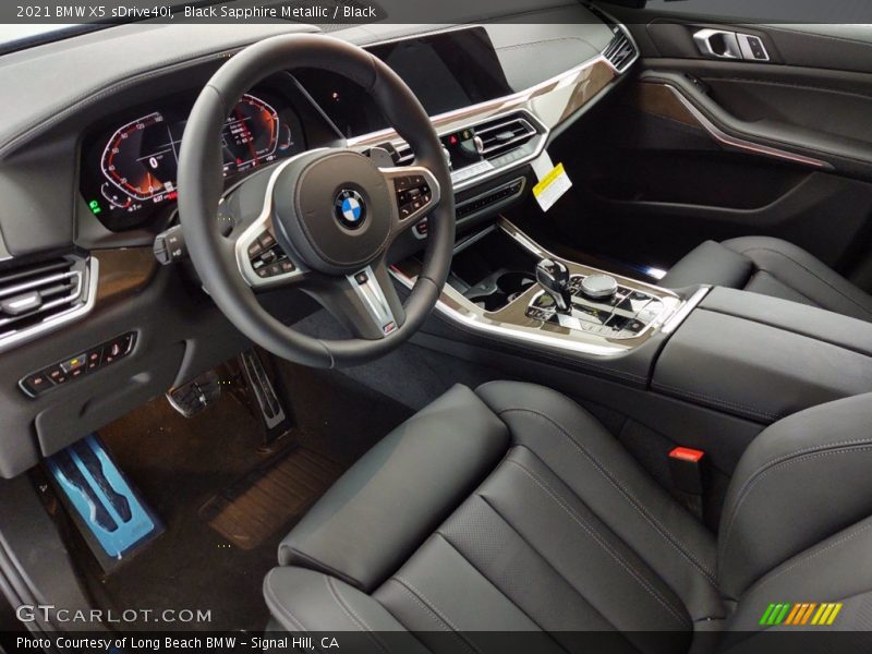Black Sapphire Metallic / Black 2021 BMW X5 sDrive40i