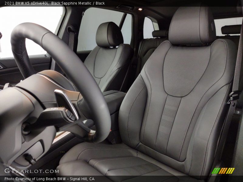 Black Sapphire Metallic / Black 2021 BMW X5 sDrive40i