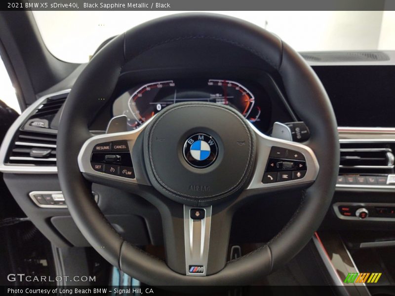 Black Sapphire Metallic / Black 2021 BMW X5 sDrive40i