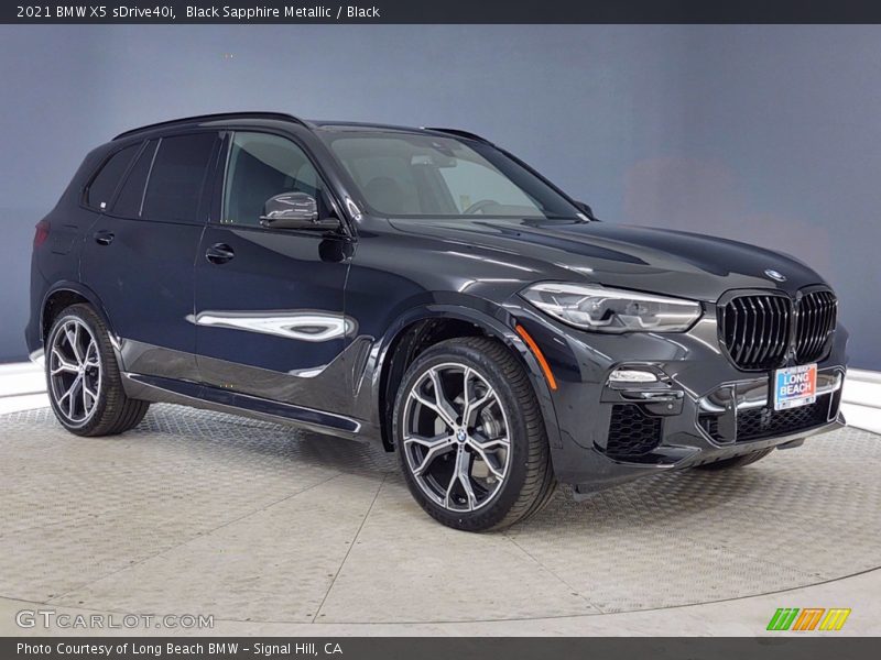 Black Sapphire Metallic / Black 2021 BMW X5 sDrive40i