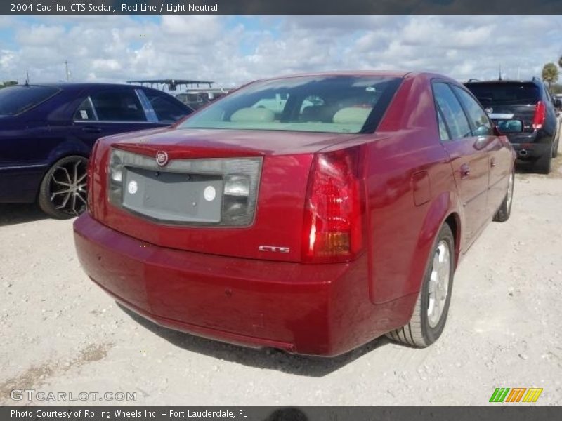 Red Line / Light Neutral 2004 Cadillac CTS Sedan