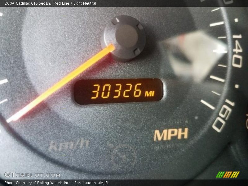 Red Line / Light Neutral 2004 Cadillac CTS Sedan