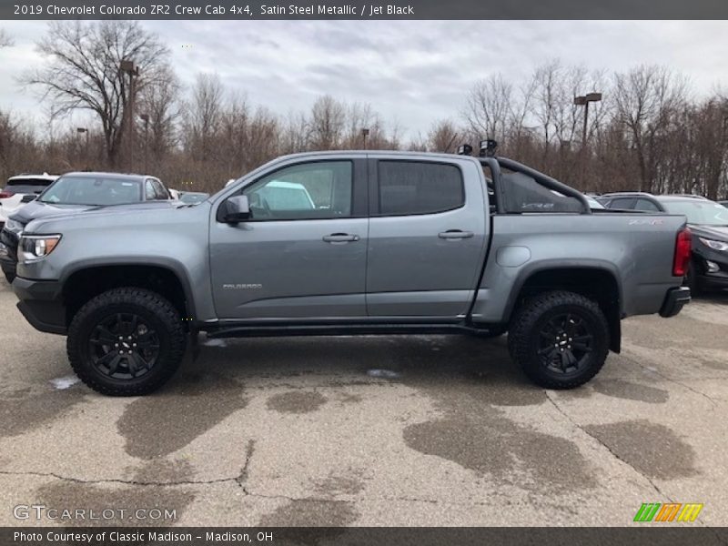 Satin Steel Metallic / Jet Black 2019 Chevrolet Colorado ZR2 Crew Cab 4x4