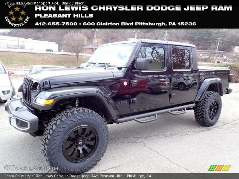 Black / Black 2021 Jeep Gladiator Sport 4x4