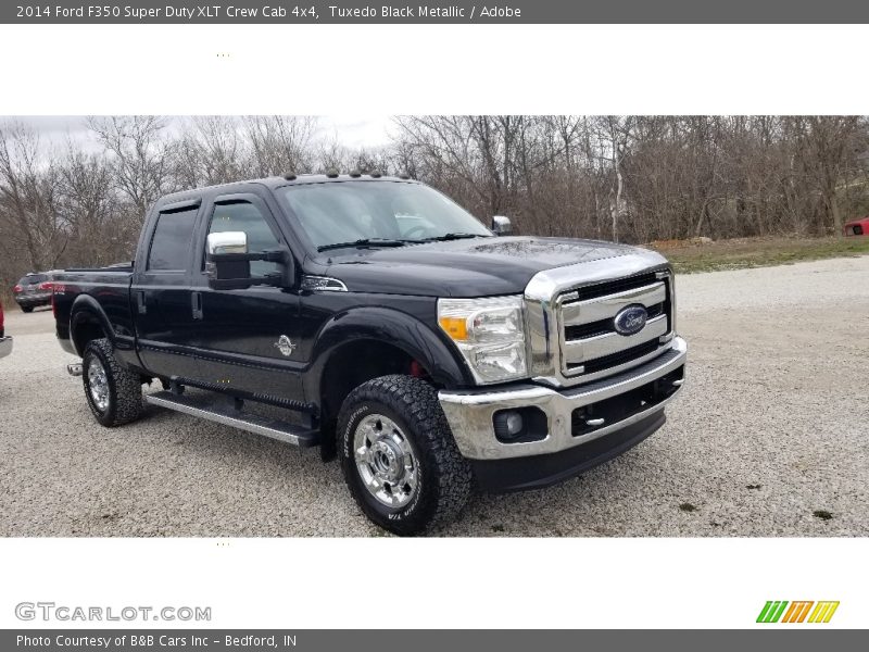 Tuxedo Black Metallic / Adobe 2014 Ford F350 Super Duty XLT Crew Cab 4x4