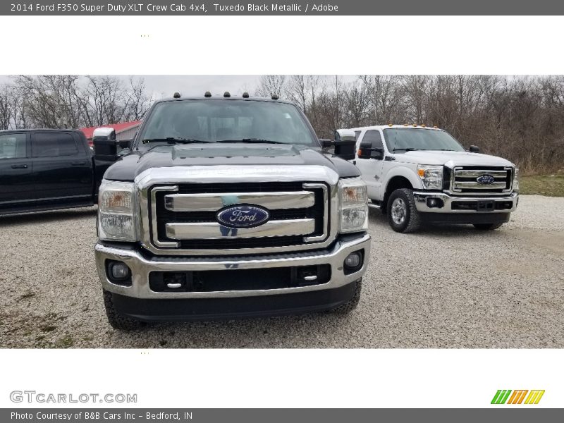 Tuxedo Black Metallic / Adobe 2014 Ford F350 Super Duty XLT Crew Cab 4x4