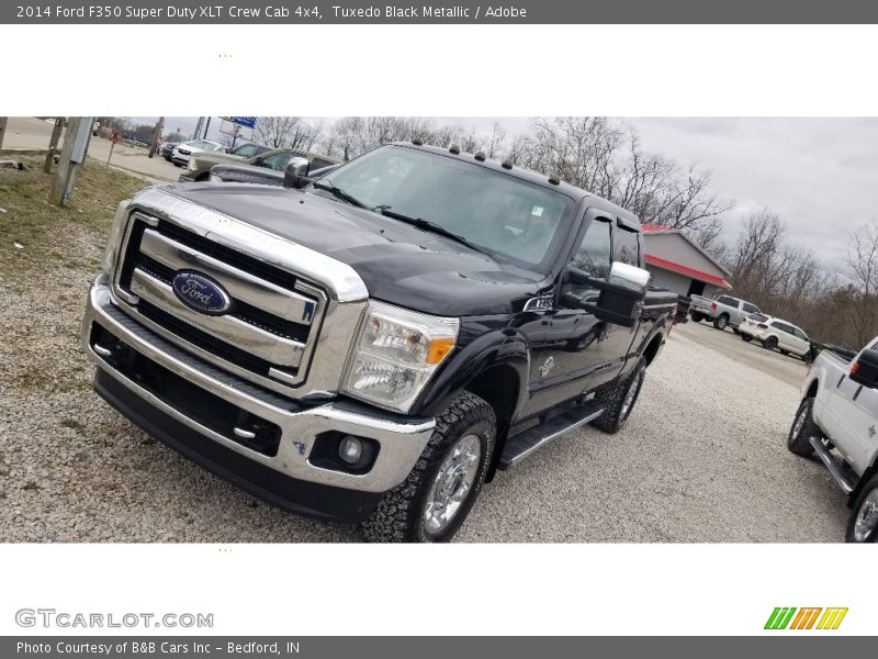 Tuxedo Black Metallic / Adobe 2014 Ford F350 Super Duty XLT Crew Cab 4x4