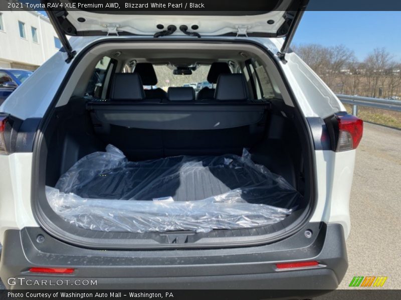 Blizzard White Pearl / Black 2021 Toyota RAV4 XLE Premium AWD